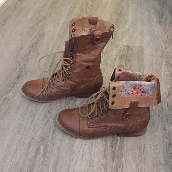 Mix No. 6 Shoes - Mix No 6 Combat boots women’s size 7.5 brown